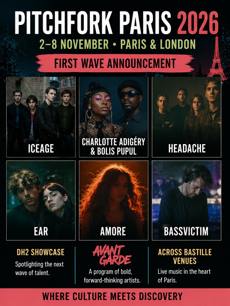 Pitchfork Paris 2026 lines up Iceage, Charlotte Adigéry & Bolis Pupul and the next wave