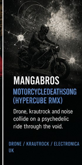 MANGABROS take Shivacrowblack for a ride through drone-rock engine smoke