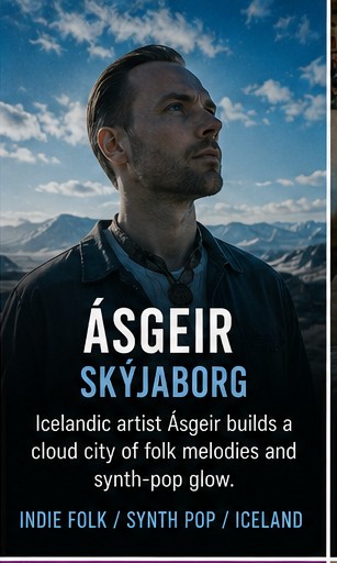 Ásgeir builds a cloud city of folk melodies and synth-pop glow on Skyjaborg