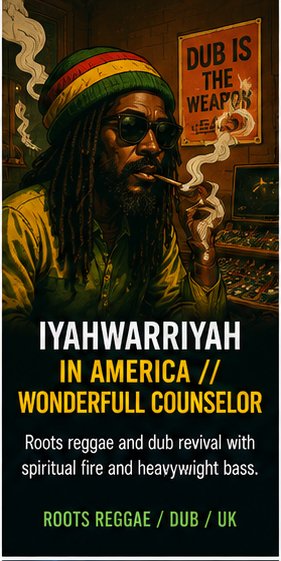 Iyahwarriyah brings In America // Wonderfull Counselor back with dub fire intact