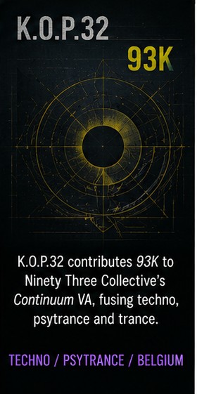 K.O.P.32 fires 93K into the Continuum from Aalst’s electronic underground