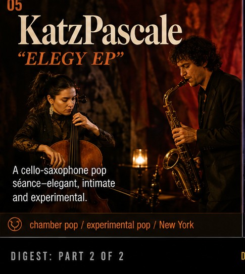 KatzPascale turn ELEGY EP into a cello-saxophone pop séance