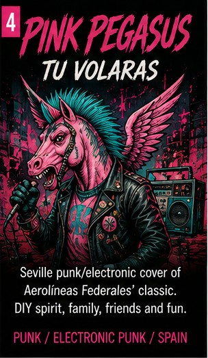 Pink Pegasus turns Tu Volaras into a scrappy Seville punk family experiment