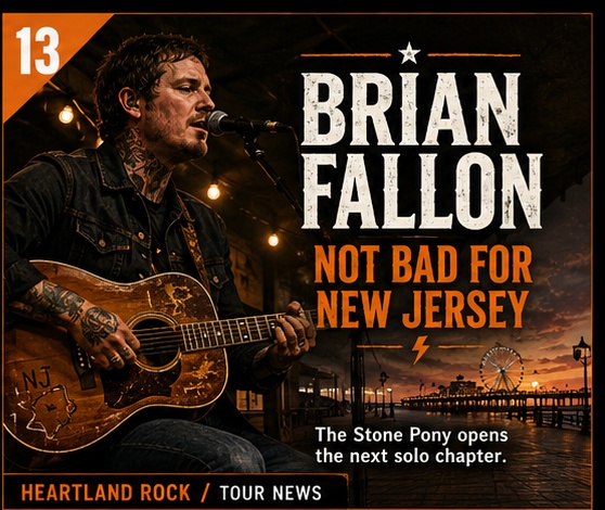Brian Fallon starts the New Jersey chapter where it should begin: the Stone Pony