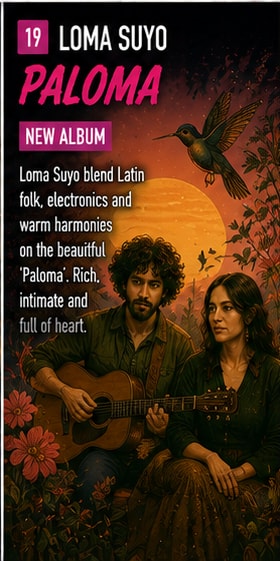 Loma Suyo performing acoustic and electronic folktronica in studio.