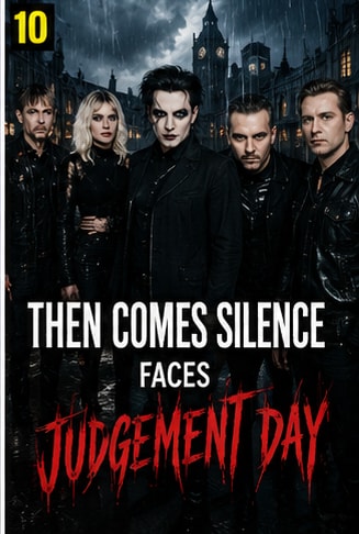 Moody shadow-filled gothic post-punk visual for Then Comes Silence Judgement Day.