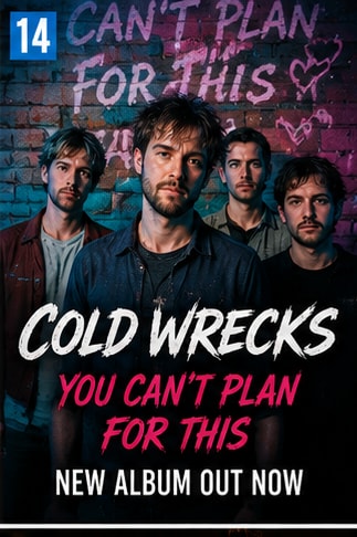 Brooklyn emo punk band Cold Wrecks gathered together for album You Cant Plan for This.