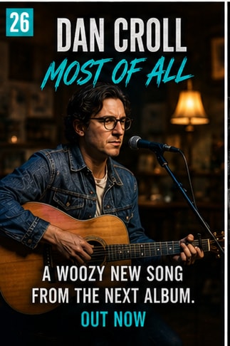 Singer-songwriter Dan Croll with acoustic guitar for single Most of All.