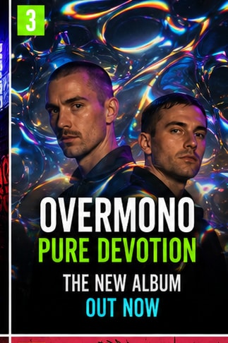 Overmono electronic duo performing live with analogue synthesisers for Pure Devotion.