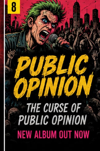 Denver punk group Public Opinion performing live for album The Curse of Public Opinion.