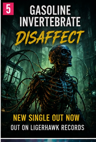 Harsh dark electronic club visuals for Gasoline Invertebrate single Disaffect.