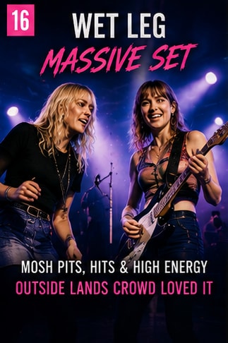 Momma performing on stage for Outside Lands Sunday livestream broadcast.