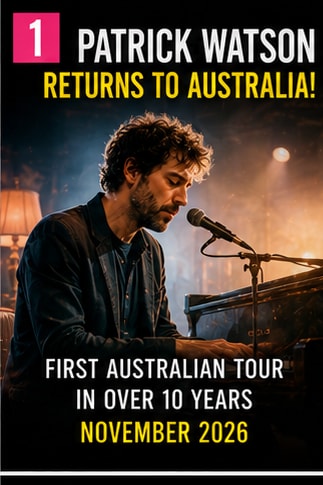 Canadian songwriter Patrick Watson performing on piano.