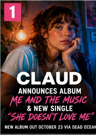 Claud announcing third studio album Me and the Music and lead single She Doesn't Love Me.