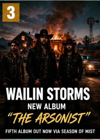 Wailin Storms releasing fifth Southern Gothic and doom rock album The Arsonist.