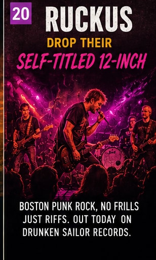 Boston punk band Ruckus releasing self-titled 12-inch EP.