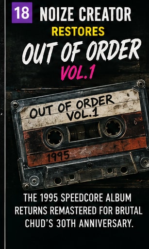 Noize Creator reissuing Out Of Order Vol 1 speedcore EP.