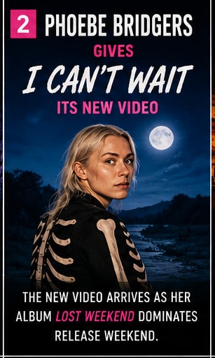 Phoebe Bridgers in the official music video for I Can't Wait from Lost Weekend.