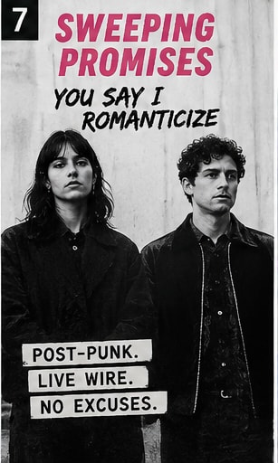 Sweeping Promises You Say I Romanticize post-punk album release.