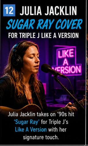 Julia Jacklin performing Sugar Ray cover live in the triple j Like A Version studio.