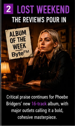 Phoebe Bridgers Lost Weekend critical reception and album review coverage.