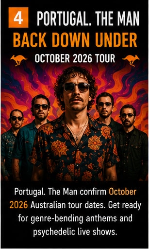 Portugal. The Man October 2026 Australian headline tour announcement.