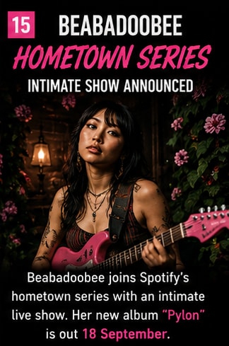 Beabadoobee Spotify intimate hometown performance series.