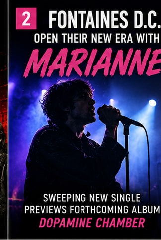 Fontaines D.C. lead single Marianne single artwork.