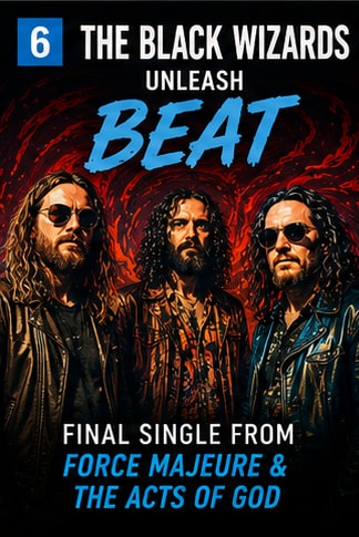 The Black Wizards new single Beat cover artwork.