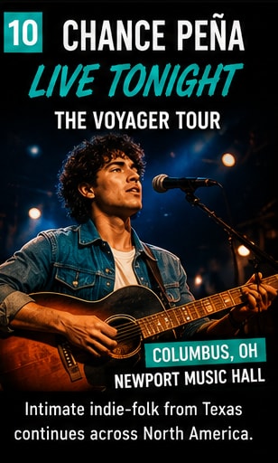 Chance Peña live in concert on The Voyager Tour in Columbus OH.