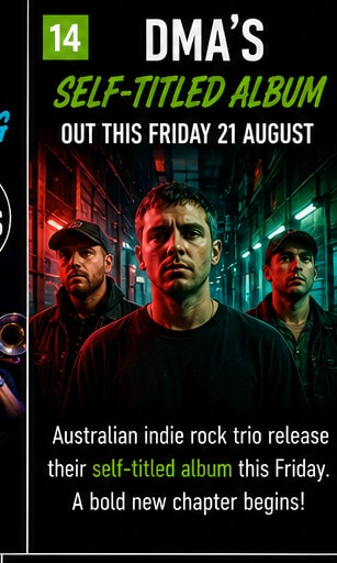 DMA'S announce self-titled album arriving Friday 21 August.
