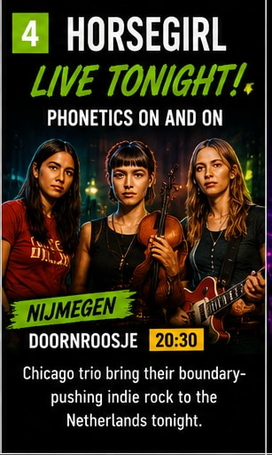 Horsegirl live at Doornroosje Nijmegen for Phonetics On and On tour.