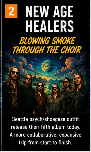 New Age Healers release fifth album Blowing Smoke Through the Choir.