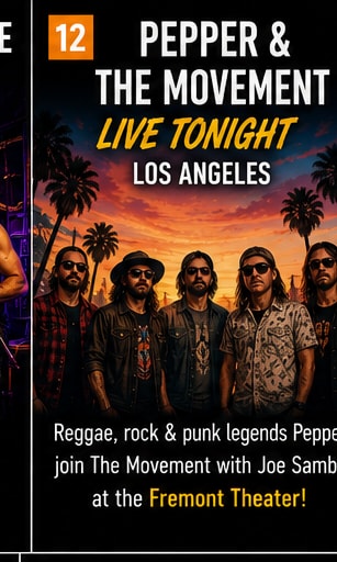 Pepper and The Movement live tonight at Fremont Theater.