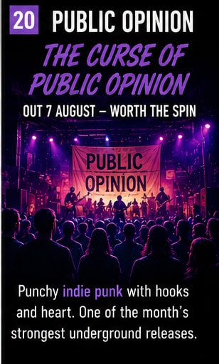 Public Opinion live performance and album artwork for The Curse Of Public Opinion.