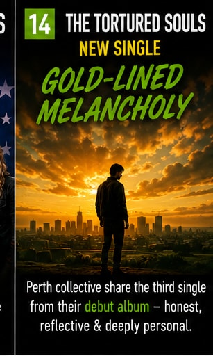 Silhouette overlooking a golden sunset for Gold-Lined Melancholy.