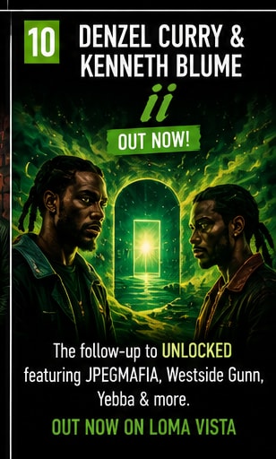 Denzel Curry and Kenneth Blume collaborate on new album ii for Loma Vista.