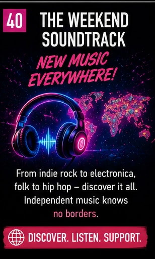 Headphones and audio visualizer representing today's essential five album recommendations.