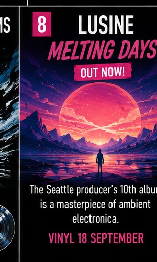 Lusine releases tenth studio album Melting Days on Ghostly International.