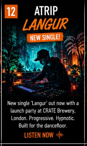 ATRIP releases electronic club track Langur with London brewery launch.