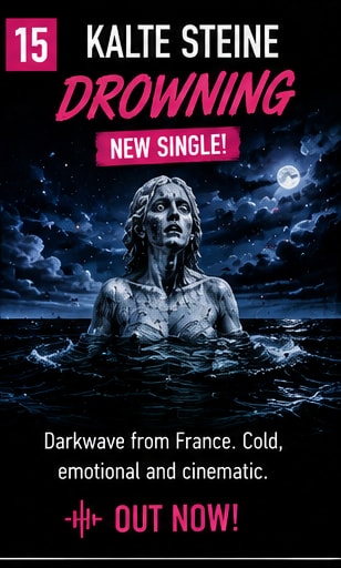 Kalte Steine release darkwave single Drowning with icy electronic soundscapes.