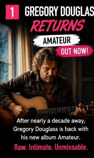 Gregory Douglass returns with his new independent studio album Amateur.