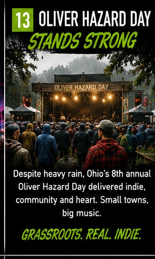 Crowds gather in Waterville Ohio for the eighth annual Oliver Hazard Day grassroots festival.
