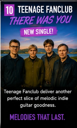 Scottish jangle pop legends Teenage Fanclub return with new single There Was You.