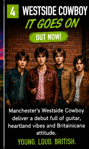 Manchester guitar band Westside Cowboy build momentum around debut album It Goes On.