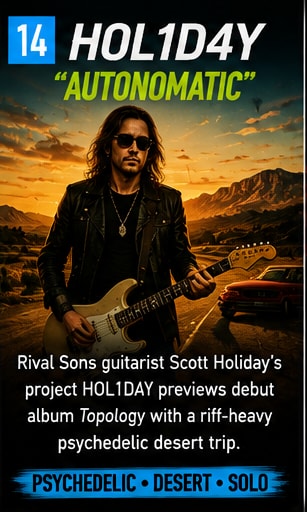Scott Holiday launches solo project HOL1D4Y with single Autonomatic.