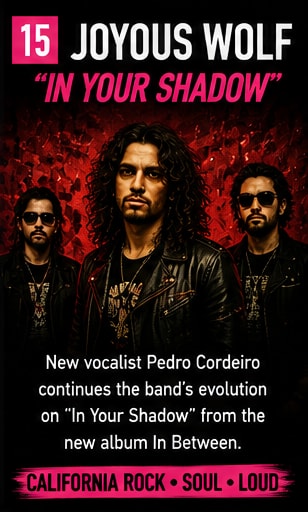 Joyous Wolf release In Your Shadow featuring lead singer Pedro Cordeiro.