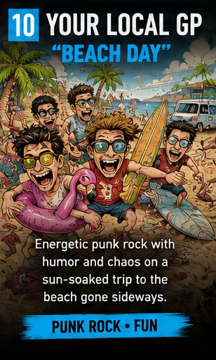 Your Local GP share upbeat New Zealand punk single Beach Day.