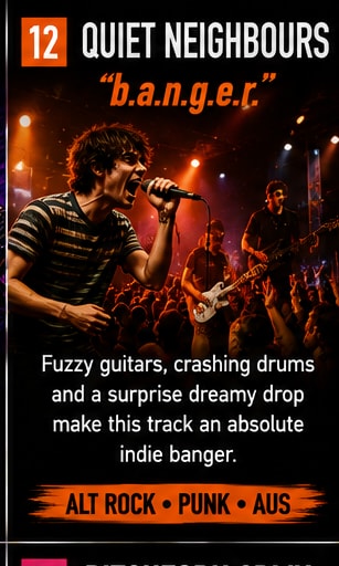 Quiet Neighbours perform dynamic fuzz-rock single b.a.n.g.e.r.