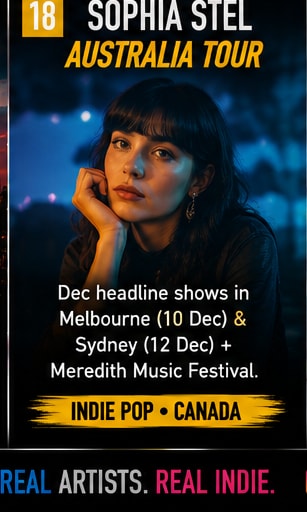 Sophia Stel announces December 2026 Australian headline concerts.